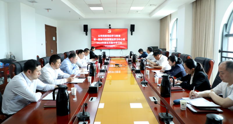 公司黨委舉行黨紀學(xué)習(xí)教育第一期讀書班暨理論學(xué)習(xí)中心組2024年第五次集中學(xué)習(xí)